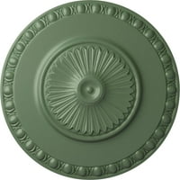 Ekena Millwork 1 2 OD 1 4 P Lyon mennyezeti medál, kézzel festett athéni zöld