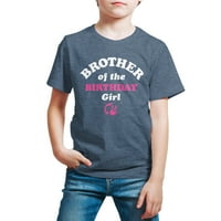 Barbie-a születésnapi lány testvére-kisgyermek és Ifjúsági Rövid ujjú grafikus póló