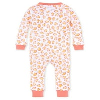 Burt's Bees Baby Organic Baby Baby Fit pamut Egy alvó lábú pizsamák