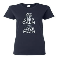 Női új Keep Calm And Love Math póló póló