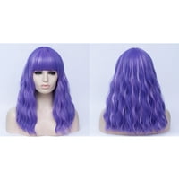 Egyedi olcsó emberi haj parókák nőknek 18 lila kiemelés göndör paróka paróka sapkával