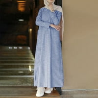 Puawkoer Női Abaya ruha Imaruha Teljes hosszúságú Kaftan Hidzsáb Dubai Maxi ruha nyakkendő derék Midi ruha Hosszú ujjú