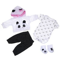 Reborn baba játék ruhák baba lány Panda ruha kiegészítők megfelelő ruhák