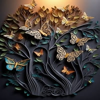 Pillangó Álmok-Vászon Fal Művészet