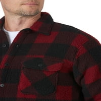Wrangler férfiak hosszú ujjú gyapjas gyapjú ing kabát