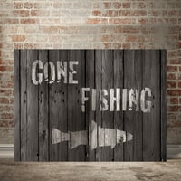 Gone Halászati ​​Galéria-csomagolású Canvas Wall Art, 16x20