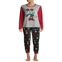 Megfelelő családi karácsonyi pizsama női és női plusz Minnie 2 darabos pizsamák