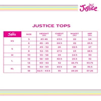 Justice Girls Retro Surf Ribed Tank Top Scrunchie, Méret 5- és Plus