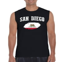 MmF-Férfi grafikus póló ujjatlan, akár férfi méret 3XL-San Diego
