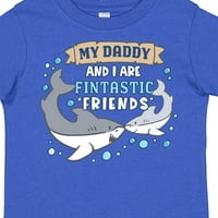 Inktastic apámmal Fintastic barátok vagyunk aranyos cápák ajándék kisgyermek fiú vagy kisgyermek lány póló