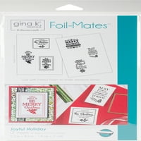 Gina K Designs Foil-Mates háttér 5.5 x8.5 10 pkg-joyful ünnep