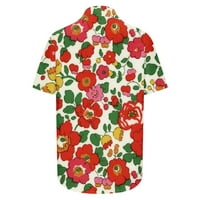 Scyoekwg Női felsők nyári divatos rövid ujjú pólók Alkalmi hajtóka Egysoros pólók felsők Virágmintás grafika nyugodt