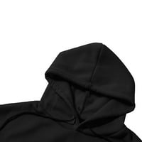 Pimfylm női divat kapucnis pulóver női kapucnis pulóver Hosszú ujjú Fekete XL