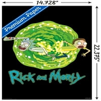 Rick És Morty-Portál Fal Poszter, 14.725 22.375