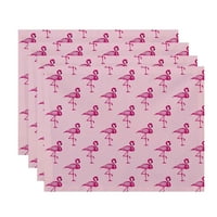Egyszerűen Daisy, Flamingo Fanfare Multi Animal Print Placemat, világoszöld