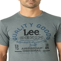 Lee férfi rövid ujjú személyzet nyak grafikus póló