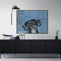 Marmont Hill Melancholy Dog úszó keretes festmény nyomtatás vászonon