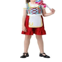 Abtel Anyu meg én Oktoberfest ruha kötény Dirndl ruhák hagyományos Cosplay egységes anya lánya német Ünnep gyermekek