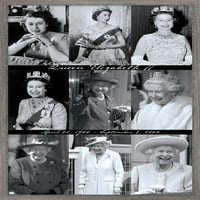 Erzsébet királynő-rácsos fali poszter, 22.375 34 keretes