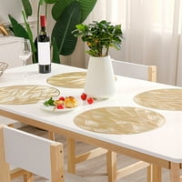 Hloma hőálló alátét széles alkalmazás PVC Asztali Dekoráció kerek védő szőnyeg a konyha számára