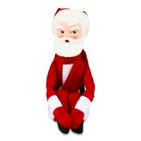 Mr. Christmas 6.5 dekoratív fehér Santa térd ölelés, piros