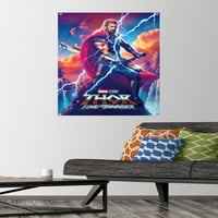 Marvel Thor: szerelem és mennydörgés-Thor Odinson egy lapos fal poszter Pushpins, 22.375 34