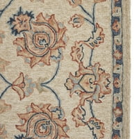 Decmode nappali téglalap virágos hagyományos terület szőnyeg, többszínű, 8 '10', - darab
