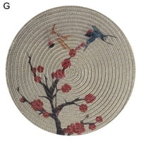 Farfi alátét kerek Lotus Minta PVC dekoratív sokoldalú asztali szőnyeg otthoni használatra