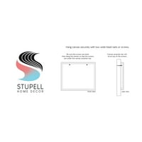 Stupell Industries Részletes gombák erdei növényi természeti növények elrendezés grafikus galéria csomagolt vászon