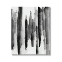 A Stupell Indprides modern fekete tinta absztrakt táj akvarell fehér, 48, tervezés: VDK Atelier