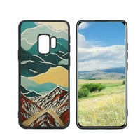 Kompatibilis a Samsung Galaxy S telefon tok, mountain-art-festmények-Case férfi nők, rugalmas szilikon ütésálló tok
