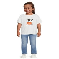 A Wonder Nation kisgyermek Unise Halloween grafikus póló, 12m-5T méretű