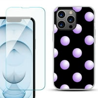 Slim-Fit Gel TPU telefon tok iPhone Pro Max-hoz, Edzett üveg képernyővédővel