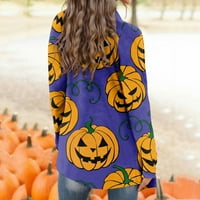 Női kardigánok divatos őszi pamut plusz méretű női pulóverek hosszú ujjú kabátok Halloween grafikus közepes hosszúságú