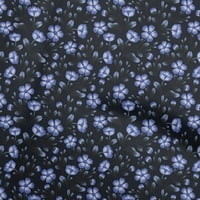 oneOone Pamut Cambric közepes kék Szövet virágos Diy Ruházat foltvarrás szövet nyomtatási szövet által Udvar széles