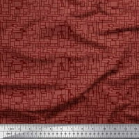 Soimoi modális szatén szövet Geometriai Shirting nyomtatott kézműves szövet az udvaron széles