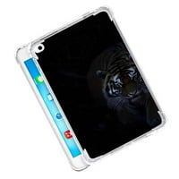 Kompatibilis iPad Air telefon tok, Tiger-Fekete tok szilikon védő Tini Lány Fiú esetében iPad Air 3