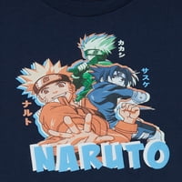 Naruto Shippuden Boys Group Grafikus pólók, 2-Pack, Méret 4-18
