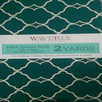 Waverly Inspirations 45 yd pamut varró és kézműves szövet, kékeszöld