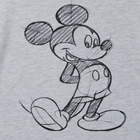Disney Mickey Mouse Boys Sketch rövid ujjú póló, 4-18.