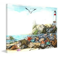 Marmont Hill - tenger alatti élet festménynyomtatás csomagolt vászonra