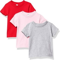 Marky G ruházat baba és kisgyermek Rövid ujjú pólók pamut Jersey Crew-nyak póló, Rózsaszín Piros Heather