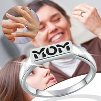 duhgbne anya gyűrű anya napi ajándék ezüstözött esküvői zenekar ékszerek