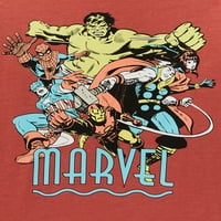 Az Avengers Boys rövid ujjú és hosszú ujjú grafikus rétegző pólók, 2-csomag, méretek XS-XXL