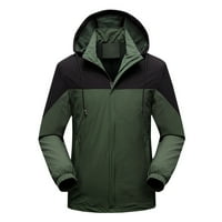Sales férfi Outdoor Jacket Vízálló és folt-ellenálló szél-ellenálló Thermal Cipzár meleg kabát levehető sapka sűrűsödik