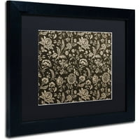 Védjegy Szépművészet Toile Fabrics viii Canvas Art by Color Bakery Black Matte, Fekete Frame