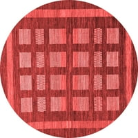 Ahgly Cég Mosható Beltéri Téglalap Kockás Piros Modern Terület Szőnyegek, 8' 10'
